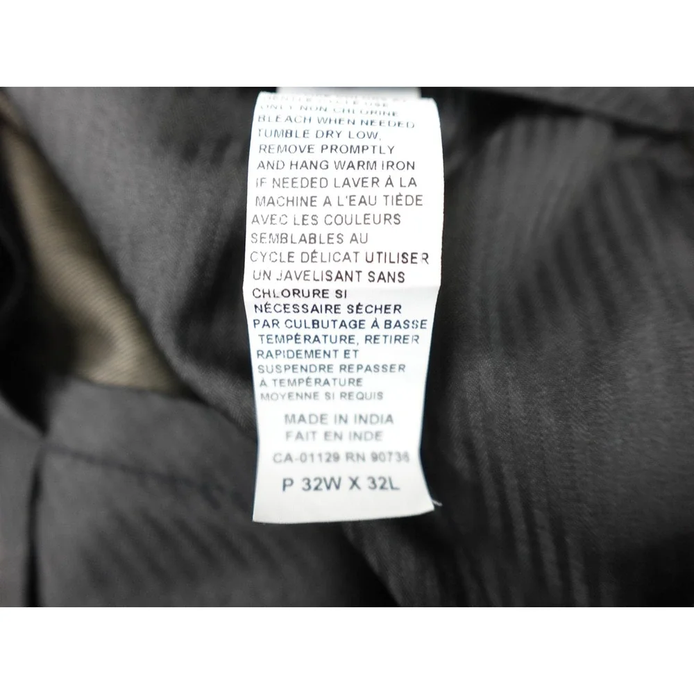 Lauren Ralph Lauren Dress Pants Mens 32W x 32L Olive Green Flat Front Stretch